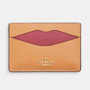 NWT $78 Coach Lip Slim Card Holder